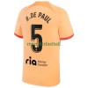 Maillot de Supporter Atlético Madrid R. De Paul 5 Troisième 2022-23 Pour Homme